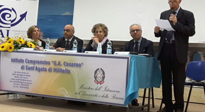 INTERESSANTE INCONTRO SULLA LEGALITA’ AL 1° ISTITUTO COMPRENSIVO DI S. AGATA MILITELLO.