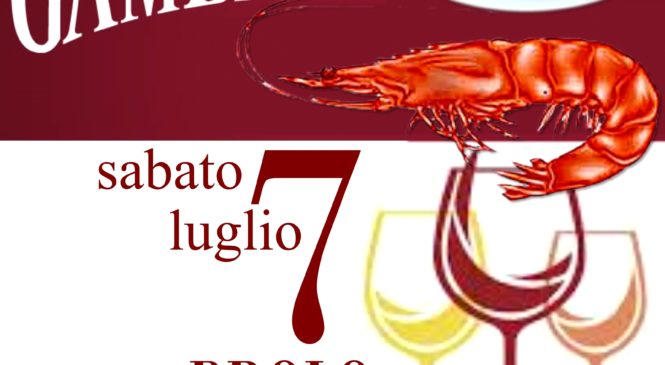 GUSTO DI GAMBERO – DOMANI SERA GRANDE SERATA DEDICATA AL RE DEI CROSTACEI ALLA QUERCIA  DI BROLO