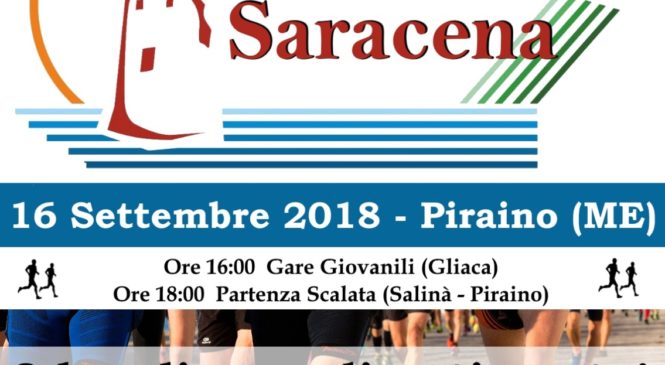 PIRAINO – DOMENICA 16 SETTEMBRE  LA 1^ SCALATA SARACENA 8 kM DI PURO DIVERTIMENTO