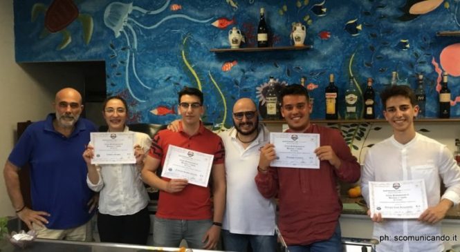 PICCOLI BARMAN CRESCONO – FRANCESCO, LUDOVICA, GIORGIO E GIUSEPPE “LAUREATI” A PIENI VOTI