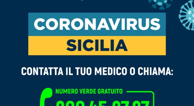 Coronavirus – trentamila telefonate in Sicilia a numero verde Regione