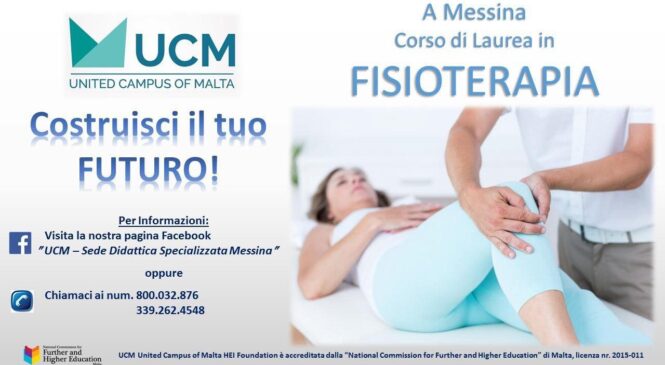 Messina – l’UCM istituisce il primo corso di laurea in Fisioterapia
