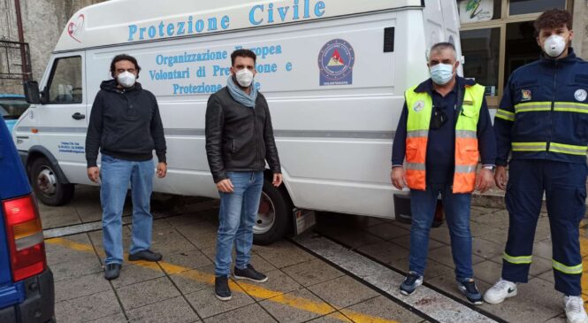 BROLO CON GALATI – LA PROTEZIONE CIVILE CONSEGNA GIOCHI E GENERI DI PRIMA NECESSITÀ