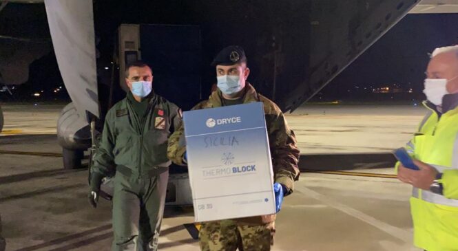 COVID – ARRIVATI A PALERMO I PRIMI VACCINI