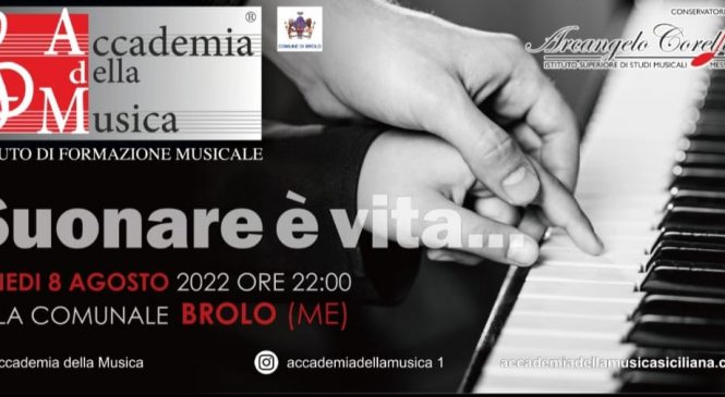 BROLO – STASERA LA TERZA EDIZIONE DI SUONARE E’ VITA